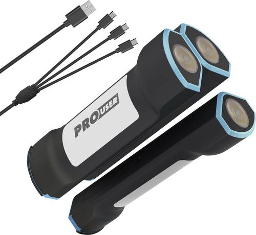 ProUser Powerbank 7500 mAh Quick Charge Li-Ion Schwarz LED Taschenlampe von ProUser