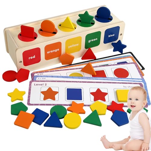 Formen Farben Sortieren Lernen Spielzeug Formsortierspäne, Montessori kinder spielzeug, Babyspielzeug Puzzlespielzeug Blöcken Ostern Geschenk Für Kinder Frühes Lernspielzeug Für 1+ Jährige Kinder von Probuk