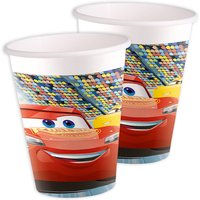 Cars 3 Pappbecher mit Lightning McQueen-Motiv, 8 Stück, 200ml von Procos