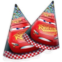 Cars 3 Partyhüte im 6er Pack mit Lightning McQueen, Pappe von Procos