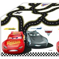 Cars 3 Tischdecke aus Folie, 1,2×1,8m, 1 Partytischdecke mit Rennwagen von Procos