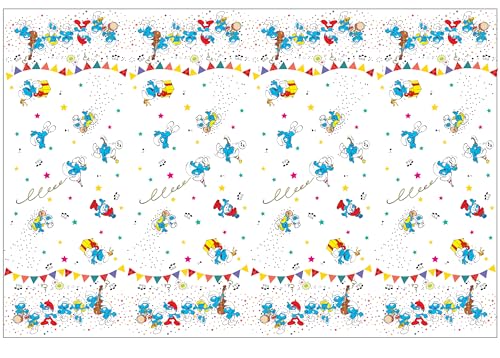 Plastic Tablecover Smurfs (180x120cm) von Procos