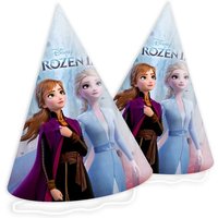 Frozen 2 - Partyhütchen, 6 Stk, mit Bändchen von Procos