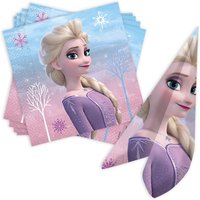 Frozen 2 Wind Spirit Servietten im 20er Pack, Ø 33cm x 33cm von Procos