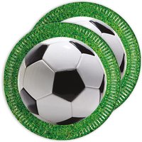 Fußball Partyteller, 8 Stück, 22,5 cm von Procos