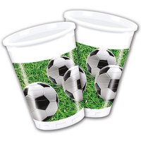 Fußball Plastikbecher, 8 Stk., 200ml von Procos