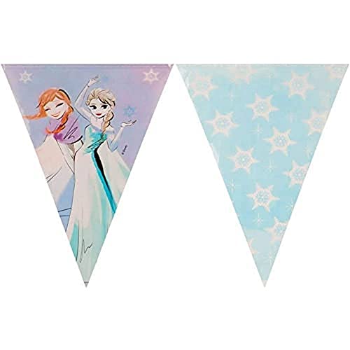 Garn 9 Disney Frozen Glitzernde Trinagular Wimpelkette (2,3 m) von Procos