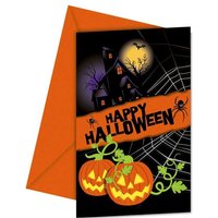 Halloween Einladungskarten im 6er Pack von Procos