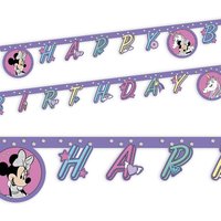 Minnie Maus Einhorn Buchstabenkette, "Happy Birthday", 2m von Procos