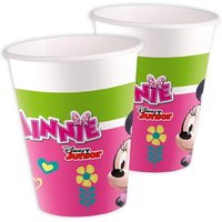 Minnie Maus Pappbecher, 8 Stk, Vol. 200ml von Procos