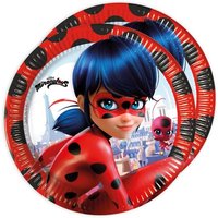 Miraculous Teller, 8er Pack, 23cm, Ladybug-Partyteller für Kinder von Procos