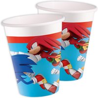 Partybecher Sonic the Hedgehog im 8er Pack, 200ml, Sonic Tischdeko von Procos