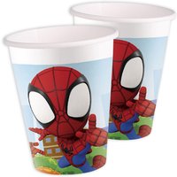 Partybecher Spidey im 8er Pack, 200ml, Spiderman Tischdeko von Procos