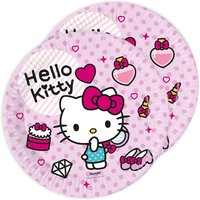 Partyteller Hello Kitty im 8er Pack, Ø 23cm von Procos