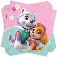 Paw Patrol Girls Servietten, 20 Stk, 33cm x 33cm von Procos