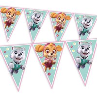 Paw Patrol Girls Wimpelkette, Folie, 2,3m lang von Procos