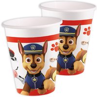 Paw Patrol Partybecher aus Pappe, 8er Pack, 200ml von Procos