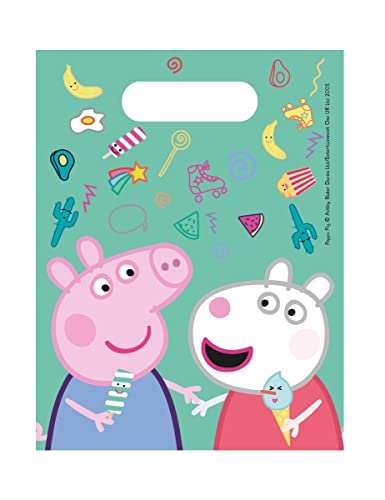 Procos 15214 Peppa Wutz Mitgebsel, Cartoon, Multi, 6 count (Pack of 1) von Procos