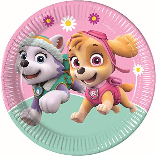 Procos Paw Patrol-Pappteller Everest + Skye 8 Stück bunt 23cm - Bunt von Procos