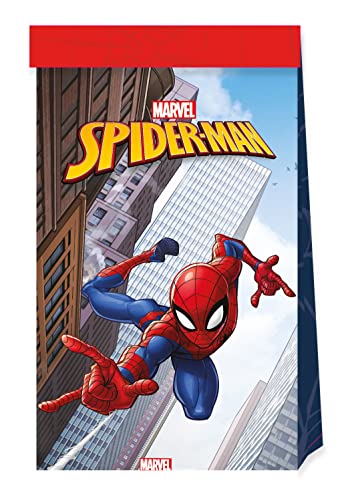 Procos 35122 Spider-Man Partytaschen, Tartan, Mehrfarbig von Procos