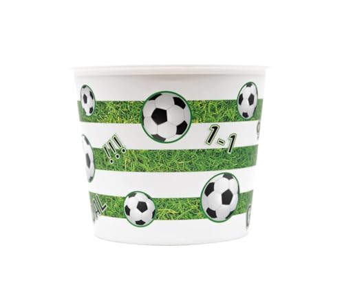 Procos 91635 - Popcorneimer aus Kunststoff, mit Fußball Motiv, WM, EM, Public Viewing von Procos