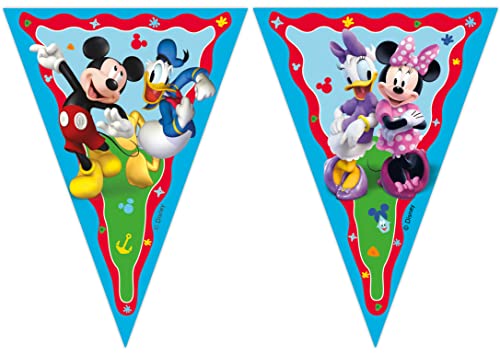 Procos Folat 93826P Wimpelkette FSC Mickey Mouse-2,3 Meter, Mehrfarben von Procos