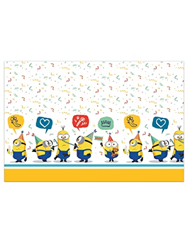 Procos Tovaglia plastica Minions Rise of Gru (180x120cm) Folat 92137P Tischdecke Minions-180x120cm, Druck, Mehrfarbig von Procos