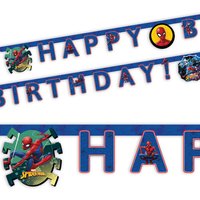 Spiderman Buchstabenkette, "Happy Birthday", 2m von Procos