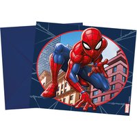 Spiderman Crime Fighters Einladungskarten inkl. Umschläge, 6er Pack von Procos