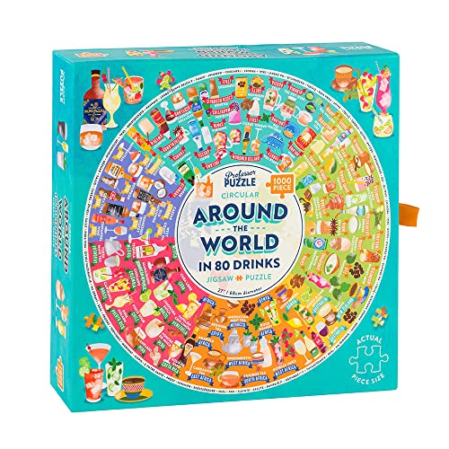 Around the World in 80 Drinks 1000 Teile Puzzle von Professor PUZZLE