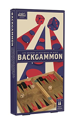 Backgammon Holz Vintage von Professor PUZZLE