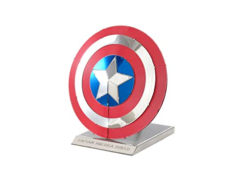 Fascinations Metal Earth MMS321 - 502641, Marvel Avenger Captain's America Shield, Konstruktionsspielzeug, 2 Metallplatinen, ab 14 Jahren von Professor PUZZLE