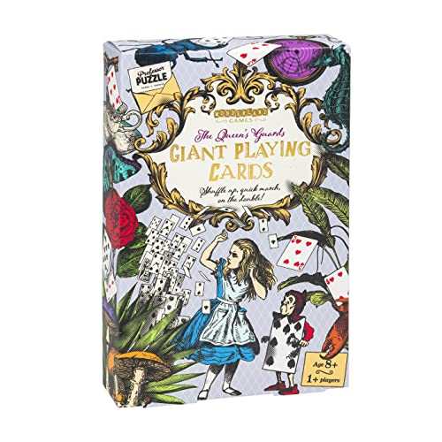 Professor PUZZLE AIW5351 Alice in Wonderland The Queen's Guards Giant Playing Cards, One Size von Professor PUZZLE