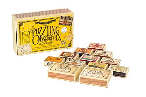 Professor PUZZLE Puzzling Obscurities Matchbox, Gelb, Brain Training Puzzles von Professor PUZZLE