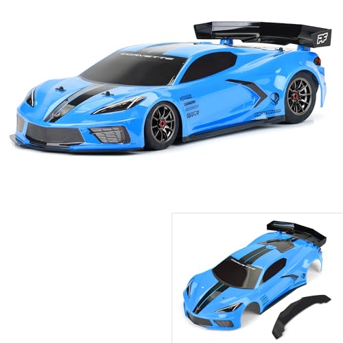 PROTOform Chevrolet Corvette C8 Painted Body Rapid Blue Felony RC Body für ARRMA Felony 6S, Officially Licensed, Factory Pre-painted, Custom Add-on Parts, für Erwachsene ab 14 Jahren von Proline