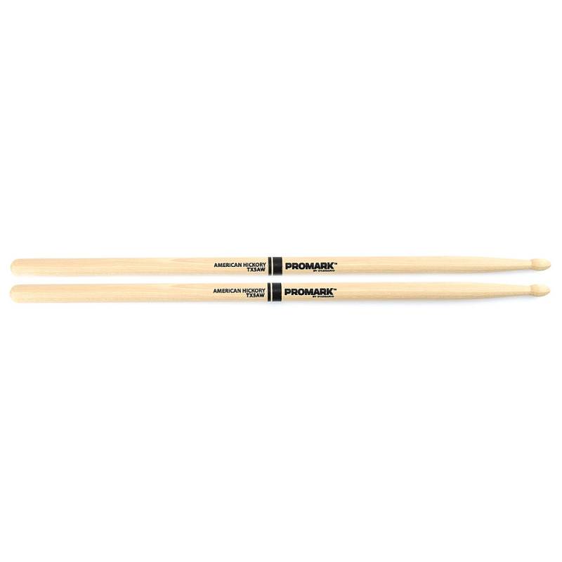 Promark Classic Forward Hickory 5A Oval Wood Tip Drumsticks von Promark