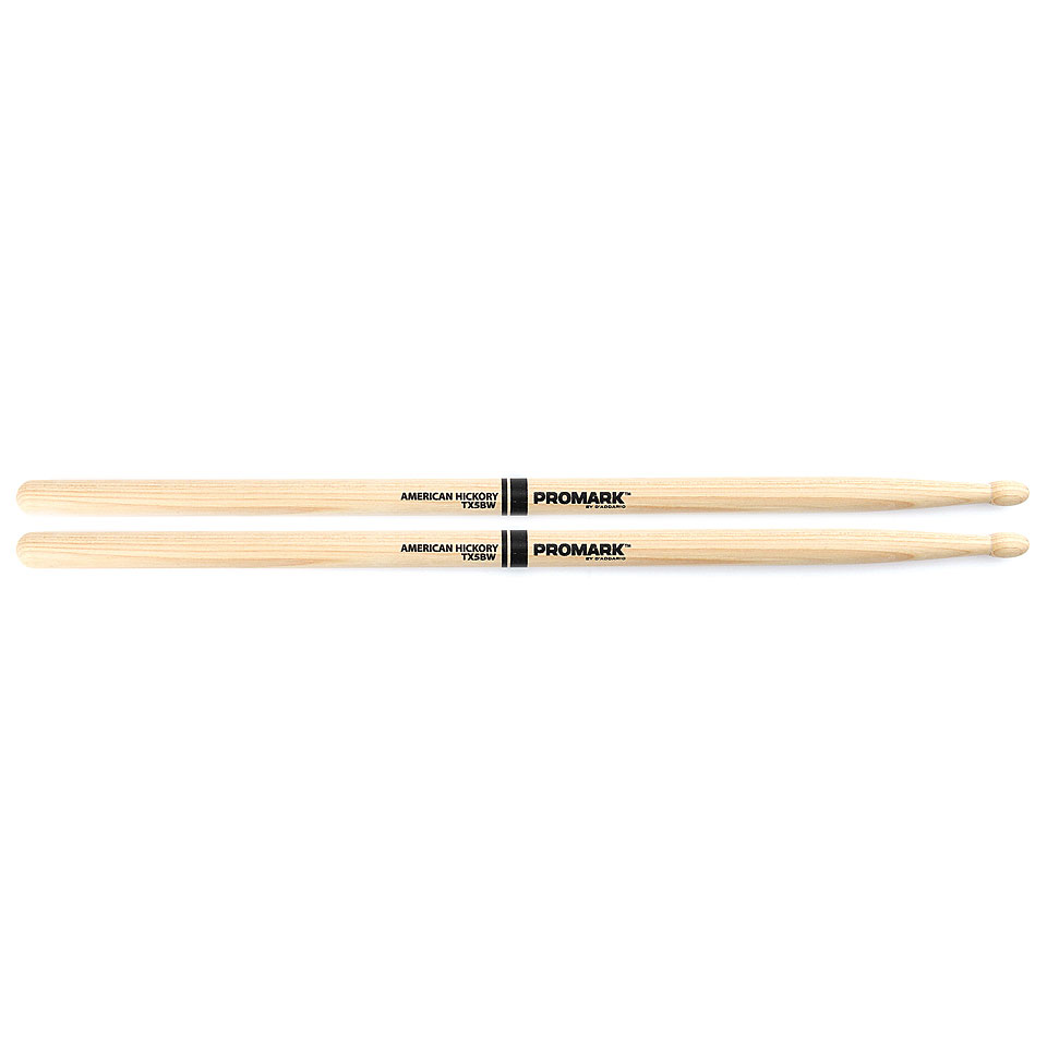 Promark Classic Forward Hickory 5B Oval Wood Tip Drumsticks von Promark