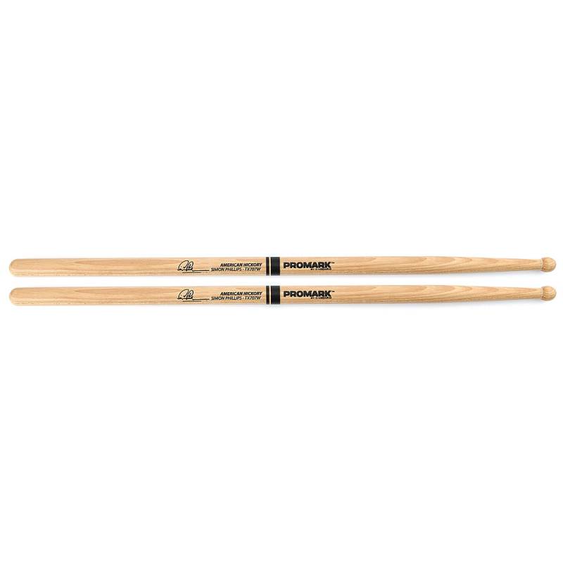 Promark Classic Hickory 707 Simon Phillips Wood Tip Drumsticks von Promark