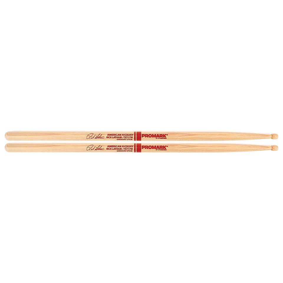 Promark Classic Hickory 717 Rick Latham Wood Tip Drumsticks von Promark