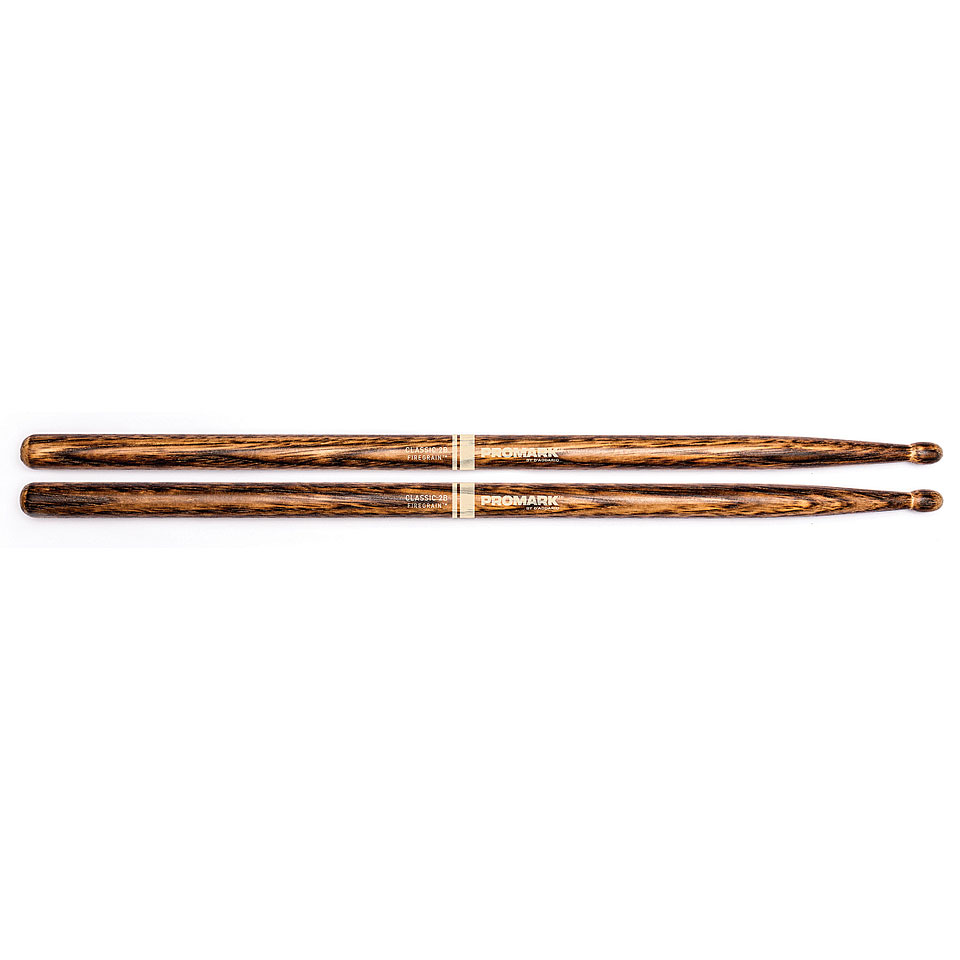 Promark Hickory Classic 2B FireGrain Drumsticks von Promark