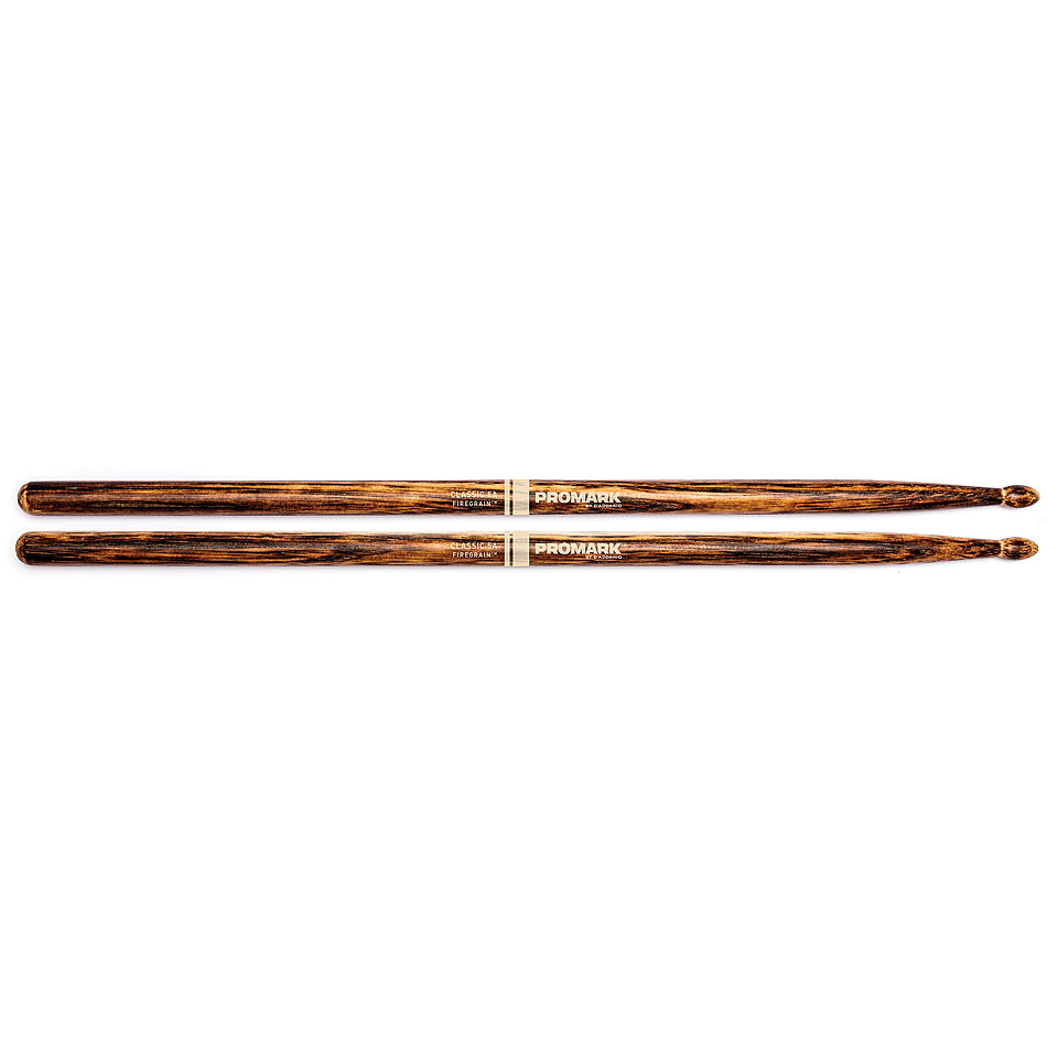 Promark Classic Forward Hickory FireGrain 5A Oval Wood Tip Drumsticks von Promark