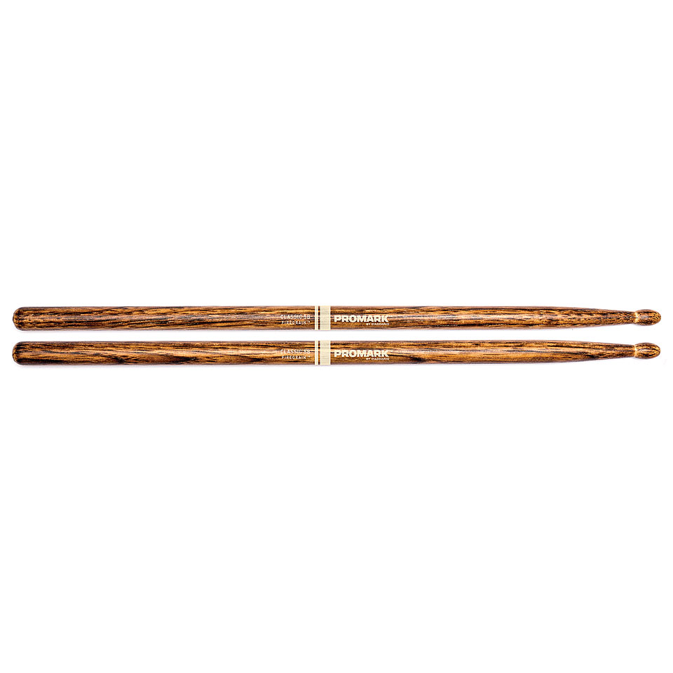 Promark Classic Forward Hickory FireGrain 5B Oval Wood Tip Drumsticks von Promark