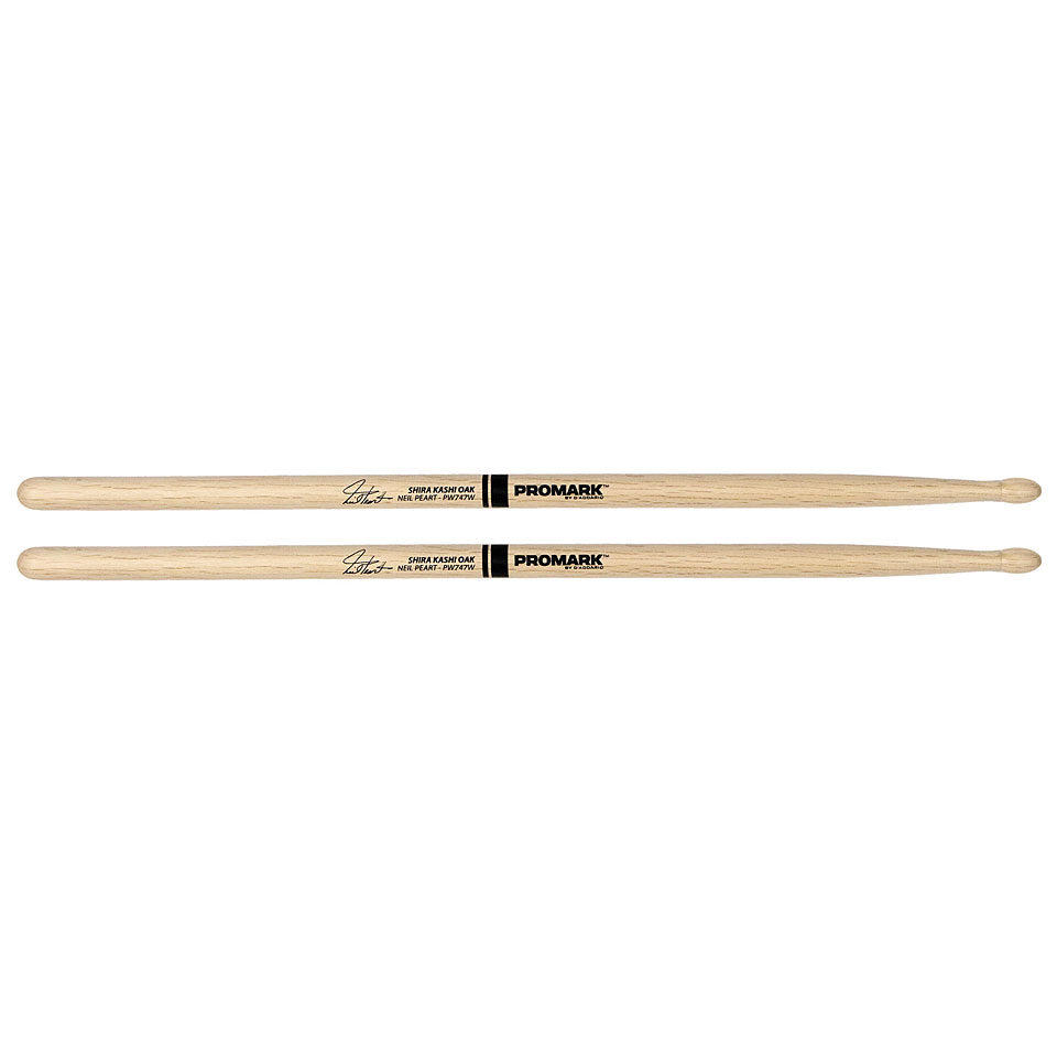 Promark Classic Shira Kashi Oak 747 Neil Peart Wood Tip Drumsticks von Promark