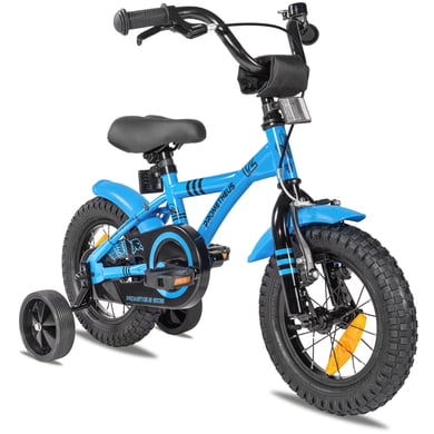 PROMETHEUS BICYCLES® BLUE HAWK Kinderfahrrad 12 in Blau & Schwarz ab 3 Jahre mit Stützräder von Prometheus Bicycles