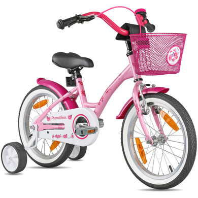 PROMETHEUS BICYCLES® HAWK Kinderfahrrad 16, Rosa weiß von Prometheus Bicycles