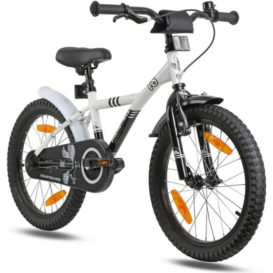 PROMETHEUS BICYCLES® Kinderfahrrad 18 Zoll weiß-schwarz von Prometheus Bicycles