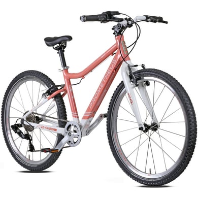 PROMETHEUS BICYCLES PRO® Kinderfahrrad 24 Zoll, Coral Weiss CORAL von Prometheus Bicycles