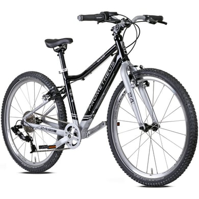 PROMETHEUS BICYCLES® PRO Kinderfahrrad 24 SOOT-BLACK, schwarz-silber von Prometheus Bicycles