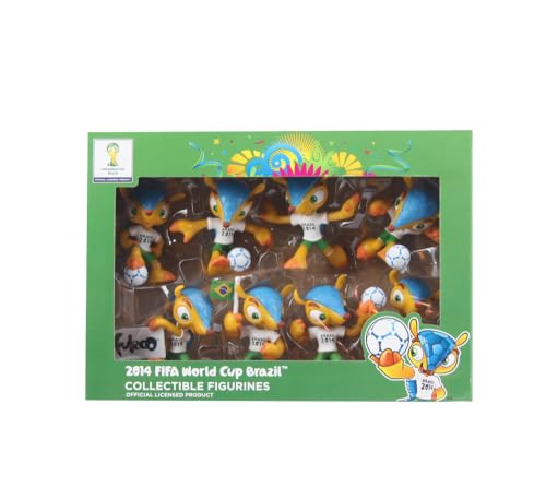 Promo-Dis Fuleco - 8er Sammelfiguren Set in Geschenkbox, Sammelfiguren der Fussball Weltmeisterschaft 2014 in Brasilien von Promo-Dis