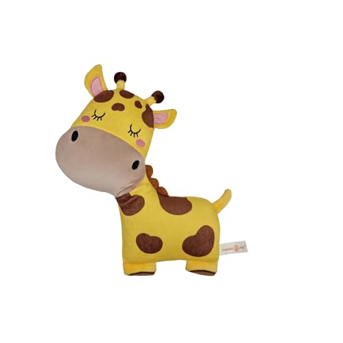 Promotion Pets Niedliche Giraffe als Kuscheltier und Kissen, 32x28 cm, Tierformkissen von Promotion Pets